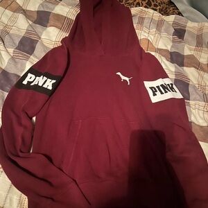 Victoria's Secret Pink Maroon Hoodie